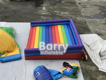 Rainbow Inflatable Jumping Bed Inflatable Bouncer Lucu terbuka Inflatable Sport Game Untuk Playground