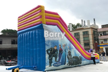 Slide Inflatable Kering Luar Ruangan Untuk Anak-Anak / Slide Komersial Dengan Putri