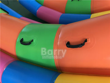 Double Tubes Inflatable Water Totter / Air Jungkat-jungkit Air Untuk Taman Air