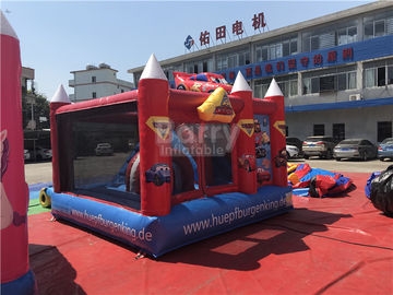 Mobil berwarna-warni Castle Inflatable Anak Bouncing Combo, Bounce House Funny Games