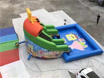 Minion Inflatable Water Park, Game Kolam Renang Air Taman Terbuka Untuk Dewasa