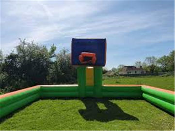 Lapangan Permainan Basket Inflatable Portabel Dengan Shooting Hoop Untuk Anak-Anak