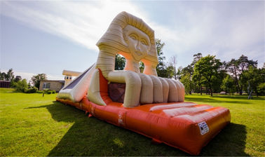 0.55mm PVC Tiup Mesir Memantul Kastil Combo, Inflatable Jumping Castle
