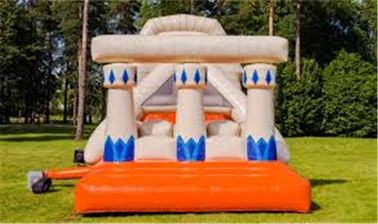 0.55mm PVC Tiup Mesir Memantul Kastil Combo, Inflatable Jumping Castle