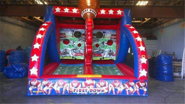 Pvc Inflatable Sports Games Carnival First Down Football Toss Game Untuk Anak-Anak Dan Dewasa