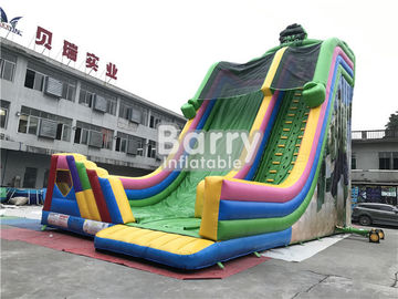 PVC Terpal Custom Made Anak Kering Kartun Gorilla Slide Inflatable Komersial Untuk Pesta