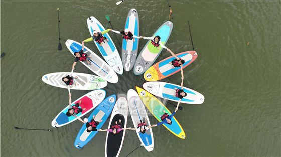 Multi Person Double Layer Inflatable Stand Up Paddle Board Untuk Sungai