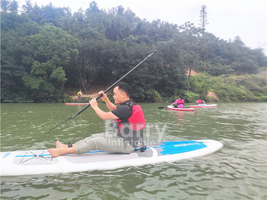 Biru 305x76x10cm Inflatable Stand Up Paddle Board Untuk Petualang