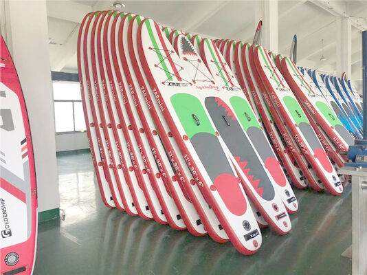 Drop Stitch Fabric Inflatable Sup Board Meledakkan Papan Selancar