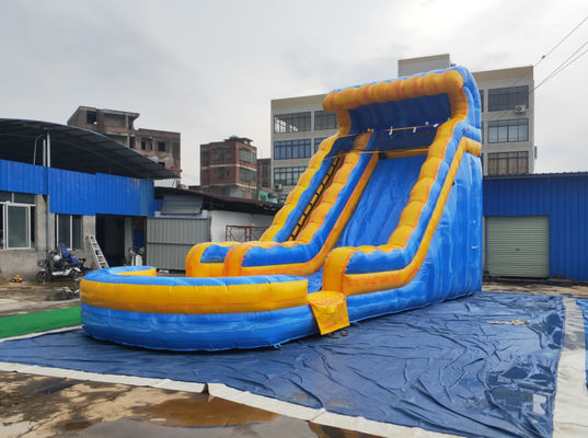 Outdoor Folding Kid Playground Inflatable Water Slide PVC Tarpaulin