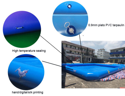 Bahan PVC 0.9mm tahan lama dengan harga murah kolam renang tiup mengambang