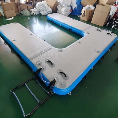 Mainan Air Tahan Lama Inflatable Jet Ski Floating Dock Pontoon Untuk Yacht