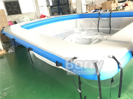 Floating Inflatable Swimming Pool Ocean Anti Jellyfish Netting Enclosure Untuk Yacht
