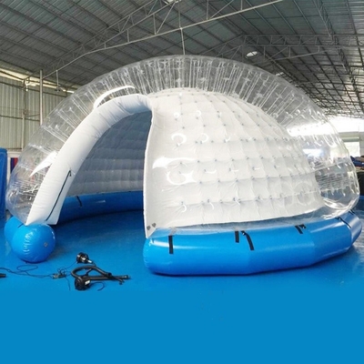 PVC Inflatable Clear Dome Bubble Tent Untuk Acara Keluarga Berkemah Di Luar Ruangan