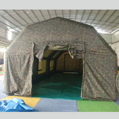 Tenda Militer Tiup PVC 0.6mm Tahan Api