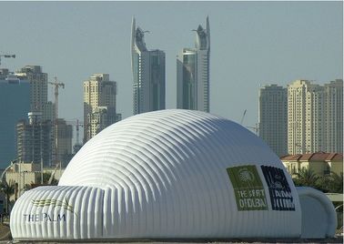 Kustom Durable PVC Raksasa Inflatable Tent, Inflatable Air Didukung Struktur
