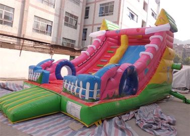Outdoor Waterproof Inflatable Slide Komersial Dengan Bentuk Sepatu, EN71