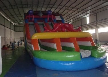 Menyenangkan Inflatable Slide Komersial, Sea Animal Inflatable Slip dan Slide