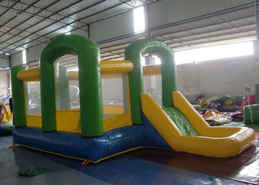 Inflatable Jumping House Combo, Inflatable Bouncy Castle Dengan Water Slide