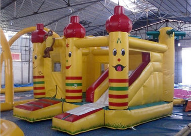 Durable PVC Inflatable Combo, Party Castle Bounce House Dengan Slide