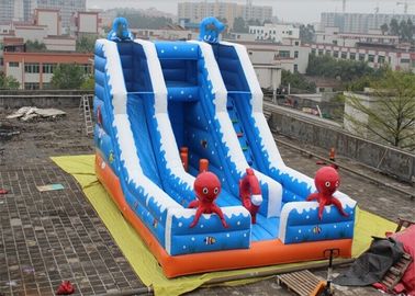 Slide Double Way Slide Inflatable Komersial, Giant Inflatable Mega Slide Untuk Dewasa