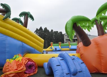 Waterproof Commercial Water Inflatable Theme Park Dengan Plato PVC Terpal