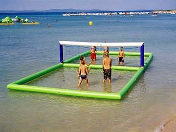 Outdoor Inflatable Beach Games / Lapangan Voli Air Tiup Untuk Tepi Laut