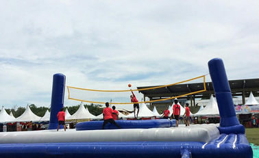 Bossaball Pengadilan Inflatable yang tahan lama untuk Permainan Olahraga Tiup 12 Orang