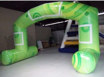 Green Stand Stand Standart Gratis, PVC Tarpaulin Inflatable Arch untuk Iklan
