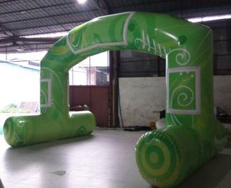 Green Stand Stand Standart Gratis, PVC Tarpaulin Inflatable Arch untuk Iklan