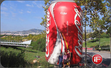 Produk Iklan Tiup Tahan Lama / Botol Coca Cola PVC Tiup