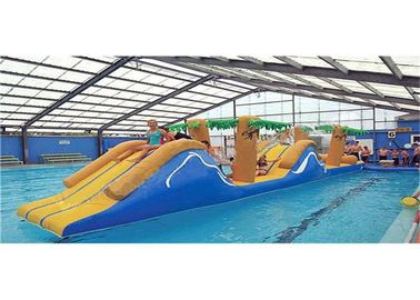 Waterproof Commercial Kids Inflatable Floating Hambatan Course Bouncer