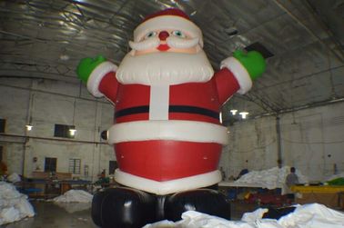 Produk Periklanan Tiup, Inflatable Outdoor Santa Claus dengan Pencetakan Logo