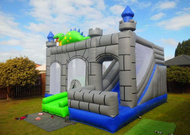 Sewa Giant Commercial Inflatable Combo, Dragon Bouncy Castle Dengan Slide Hire
