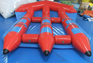 Lucu Tiup Merah Mainan Air, PVC InflatableFlyfish untuk Olahraga Air Permainan