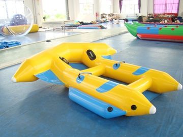 Mainan Air Tiup Keren, Kuning Dan PVC Terpal Inflatable Flying Fish