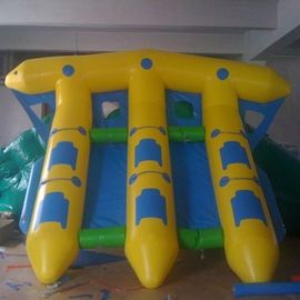 PVC Terpal Inflatable Water Flying Fish Boat Dengan pencetakan Logo