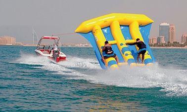 PVC Terpal Inflatable Water Flying Fish Boat Dengan pencetakan Logo