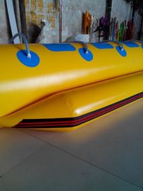 Single Lane Inflatable Water Toys, PVC Terpal Banana Boat Towable untuk 6 Orang