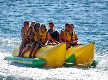 Olahraga Air Pisang Banana Boat / Perahu Pisang Ganda Untuk Permainan Air Tiup