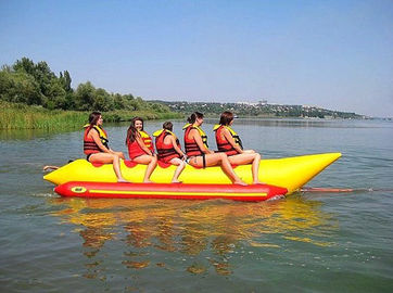 Menarik 5 Kursi Inflatable Water Toys / Banana Boat Tube EN71 Disetujui