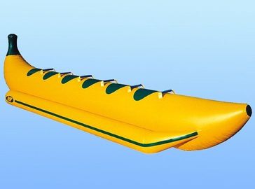 Kuning Inflatable Boat Toys 6 Orang Towable Banana Water Game Tube