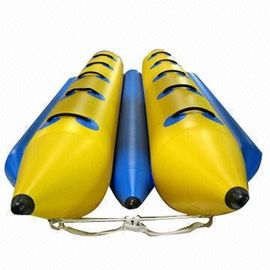 Tahan Api 12 Kursi Inflatable Toy Boat Double Lane Air Permainan Tube