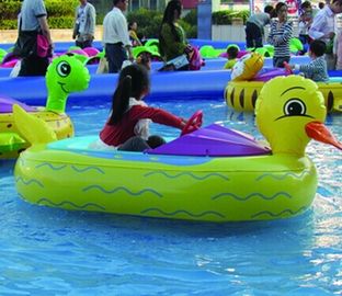 EN71 Anak-Anak Permainan Air Bermotor Inflatable Bumper Boat Dengan Baterai