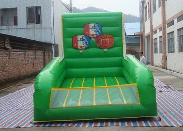 Plato PVC Tarpaulin Inflatable Sports Games / Inflatable Basketball Court Untuk Shooting