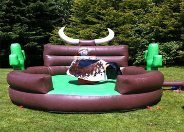 Permainan Outdoor Inflatable Interaktif Anak-anak Mekanik Bull Riding Machine