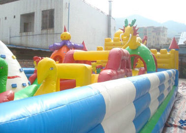 EN71 Large PVC Tarpaulin Inflatable Bouncy Castle Untuk Permainan Anak-Anak