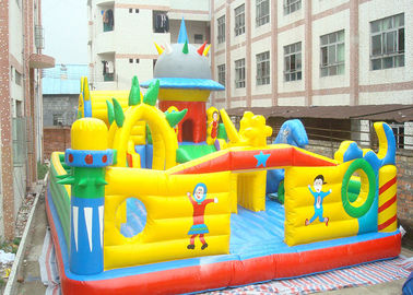Disesuaikan Colorful Inflatable Bouncy Castle, Kids Inflatable Playground
