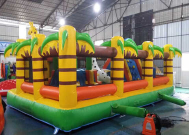 Naked Palm Tree PVC Tarpaulin Inflatable Bouncy Castle untuk Anak-Anak