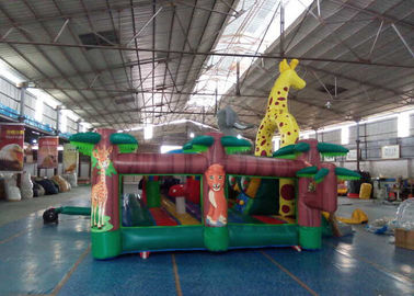 Tema Indah Hewan Inflatable Bouncy Castle / Bouncer Castle Untuk Anak-Anak